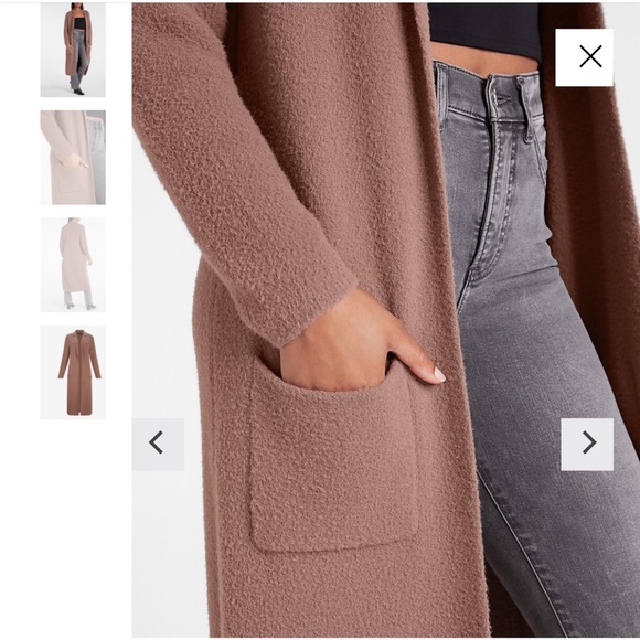Express Cozy Notch Collar Duster Cardigan - Picture 3 of 10